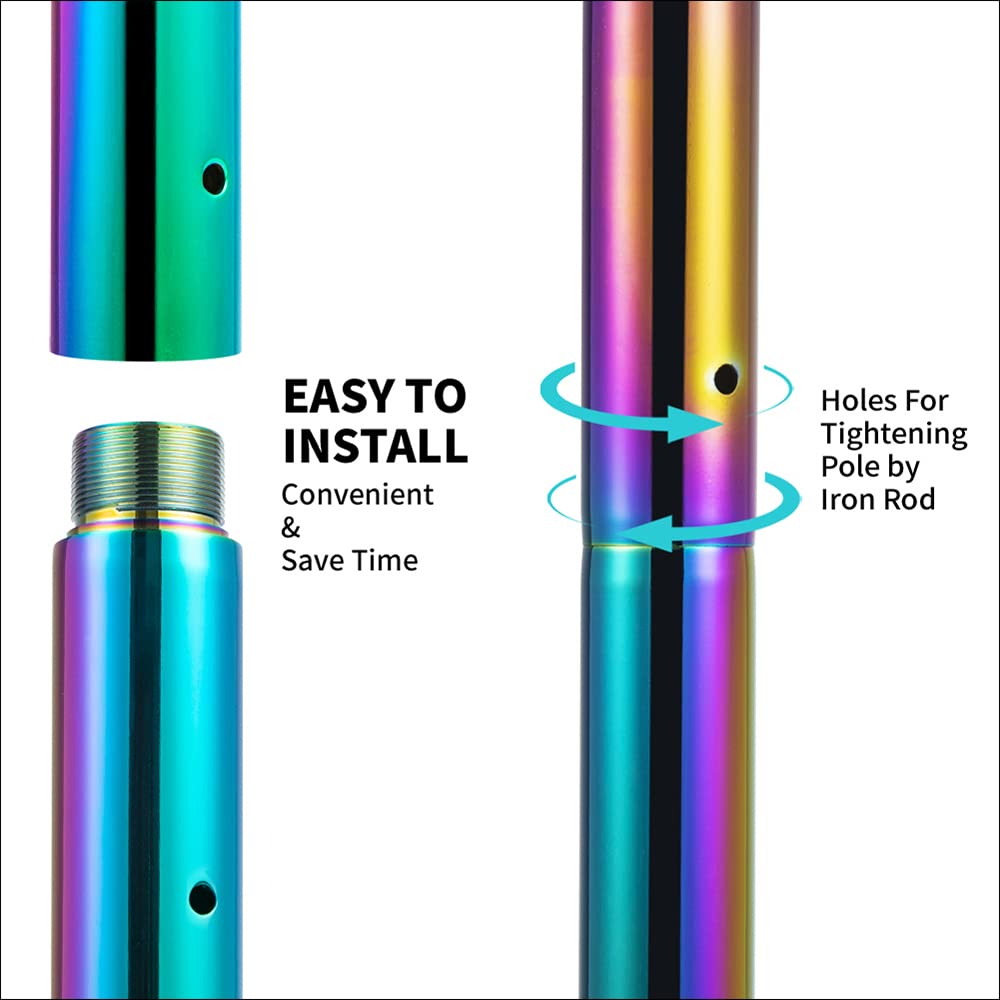 Adjustable Home Dance Pole with Fixed Base - Safe & Stable for Pole Fitness, Dance Practice & Home Workouts - Perfect for Beginners & Professionals
