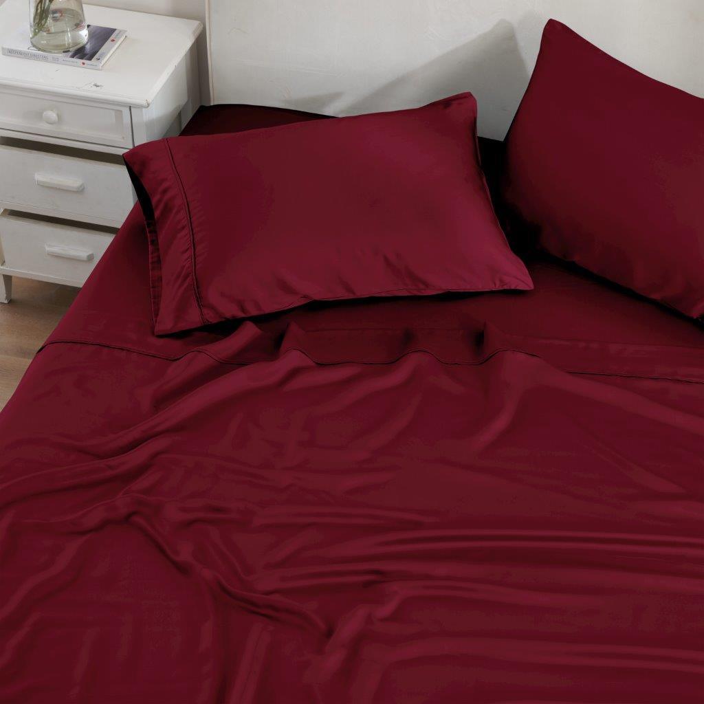 300 Thread Count Modal From Beechwood Extra Deep Pocket Sheet Set - Ultra Soft & Breathable Bedding for Queen/King Size Mattresses - Perfect for Luxury Hotels, Guest Rooms & Master Bedrooms