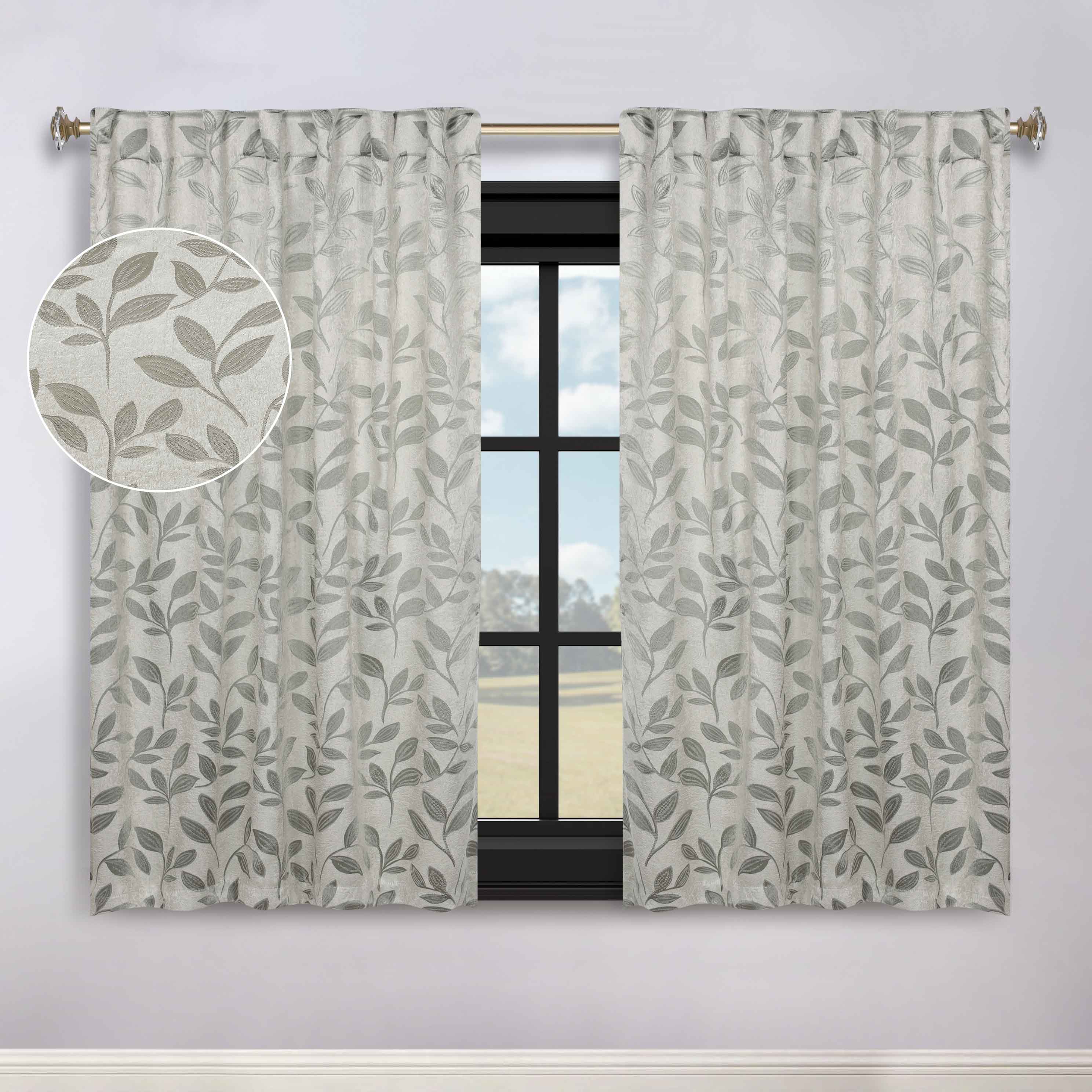 Premium Blackout Curtains for Bedroom - Super Soft Thermal Insulated Room Darkening Drapes with Back Tab Design (Set of 2 Panels) - Perfect for Nursery, Home Theater & Shift Workers