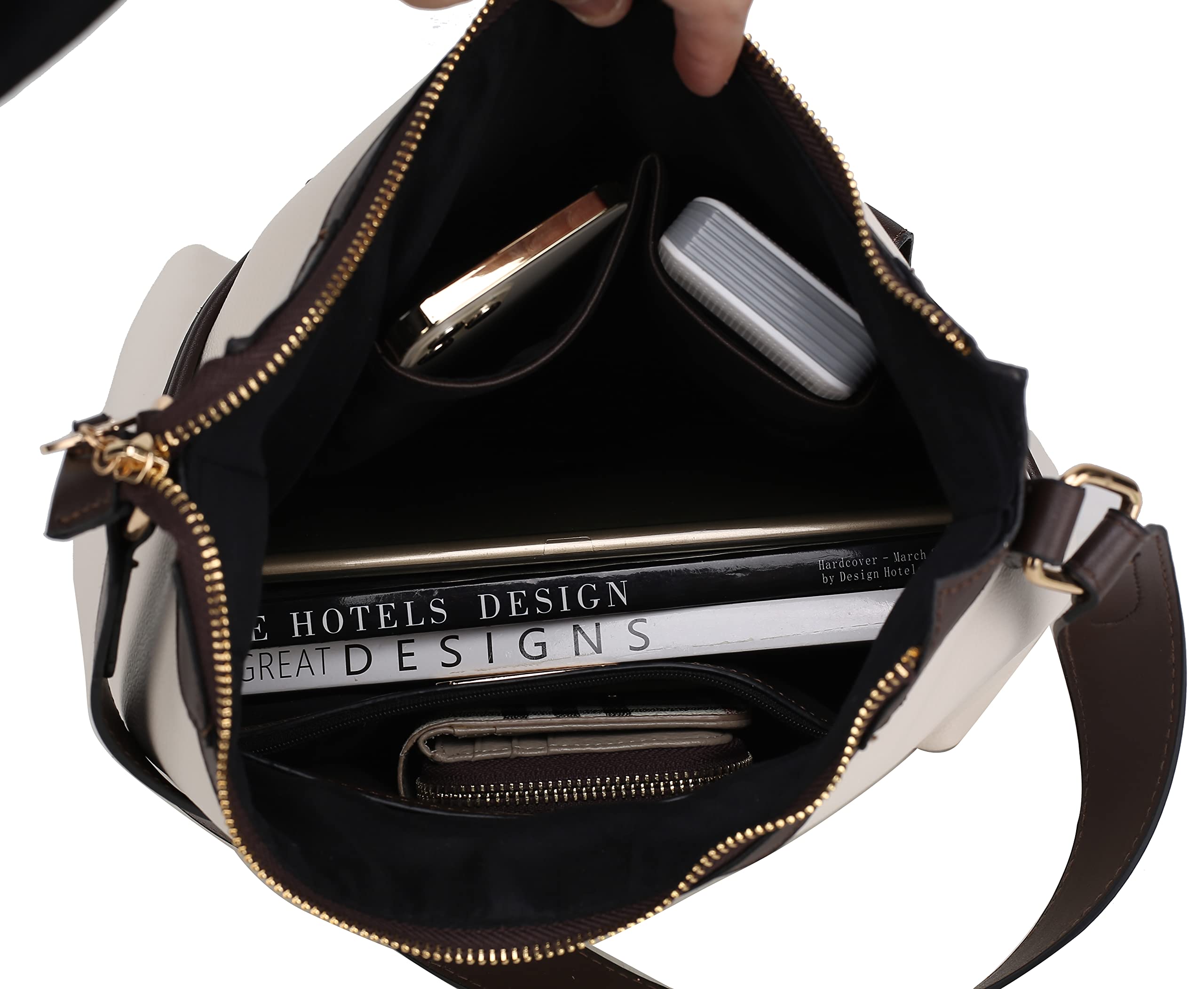 MKF Collection Women's Vegan Leather Shoulder Bag - Crossbody Purse & Top Handle Hobo Tote for Work, Travel & Everyday Use | Fashionable & Durable Handbag