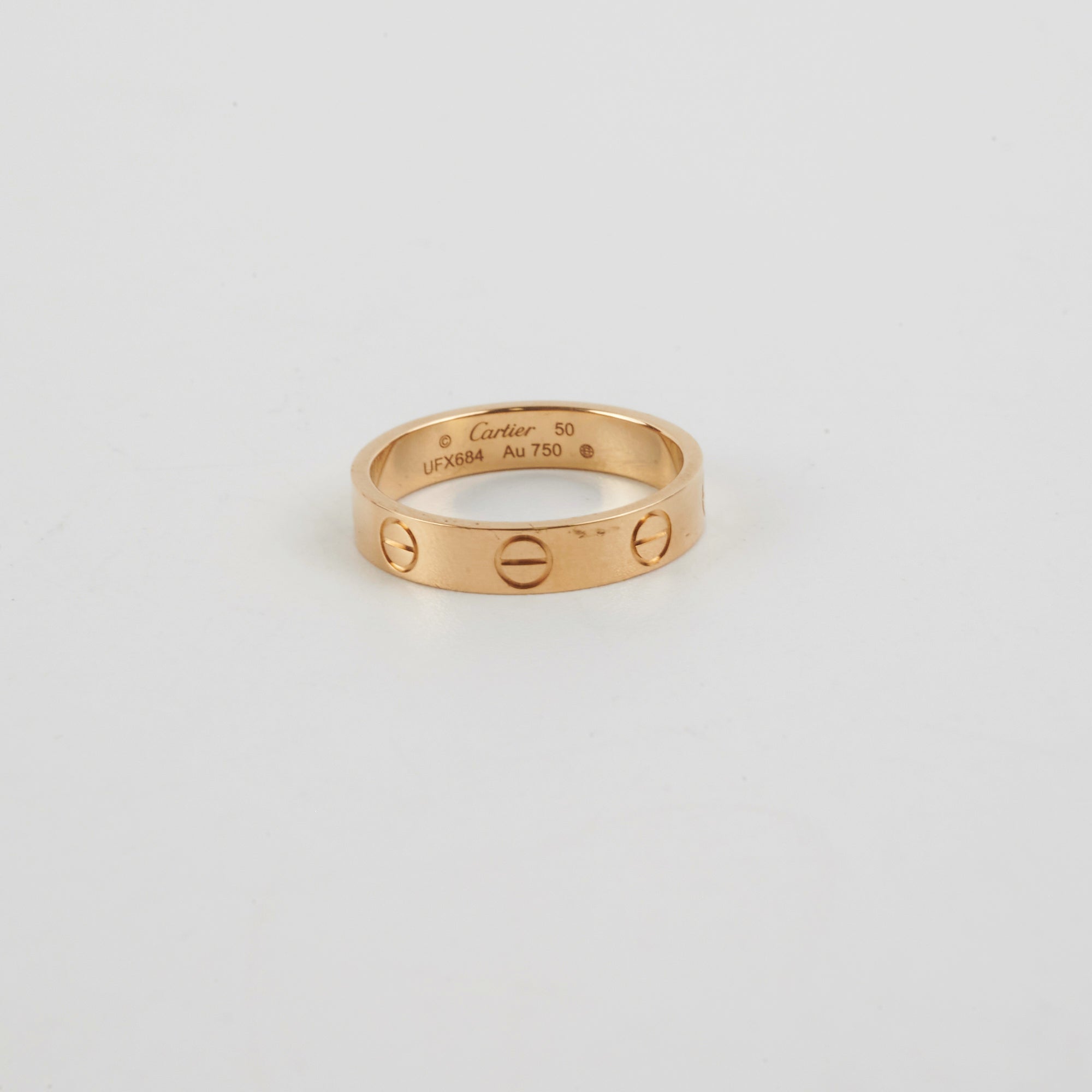 Cartier Love Wedding Ring - 18K Gold Band for Women & Men - Size 50 (US 5.5) - Luxury Engagement & Anniversary Gift for Couples - Perfect for Romantic Proposals, Weddings & Special Occasions