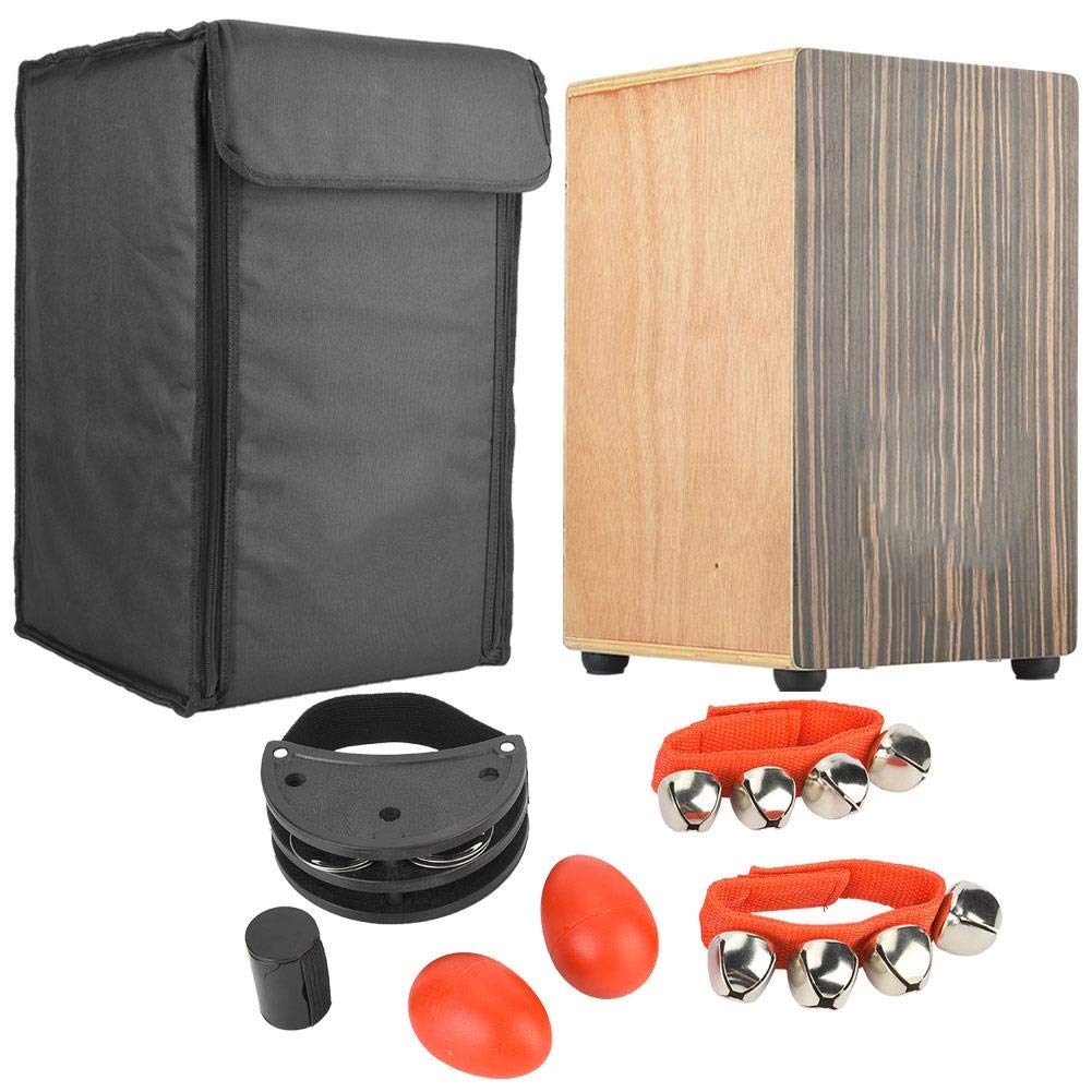 Premium Black Sandalwood Cajon Drum - Handcrafted Wooden Box Drum Percussion Instrument with Oguman Wood | Perfect for Live Performances, Studio Recording & Music Therapy Sessions