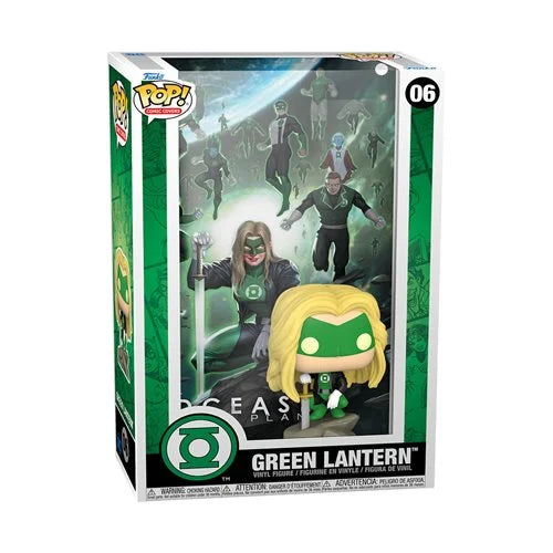 Green Lantern DCeased Pop! Vinyl Comic Cover Figure with Protective Case - Collectible Superhero Toy for Display & Gifts
