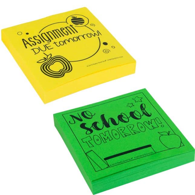 Really Good Stuff School-to-Home Sticky Note Reminders 6 Pack (600 Pages) - Perfect for Parent-Teacher Communication & Classroom Organization