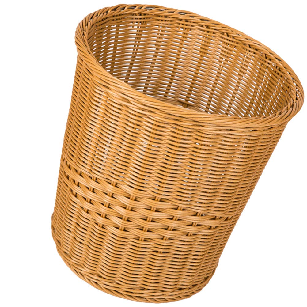 DOITOOL Round Rattan Laundry Basket - 12