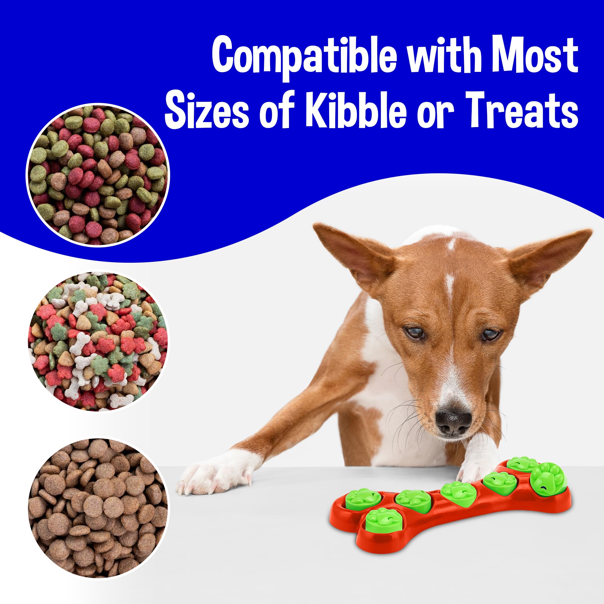 Interactive Slow Feeder Dog Bowl - Puzzle Toy for Mental Stimulation & Mealtime Fun | Lick Mat for Large Breed Dogs | Durable Pet Supplies (Red) | Perfect for Boredom Relief & Training Sessions