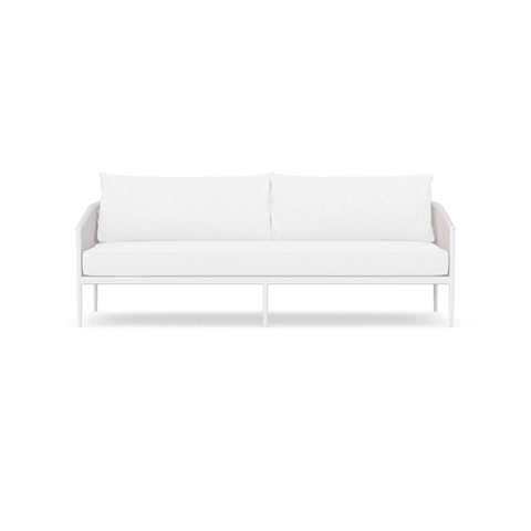 Catalina 3-Seat Outdoor Patio Sofa Set - Waterproof Wicker Furniture for Garden, Poolside, Deck & Backyard Relaxation