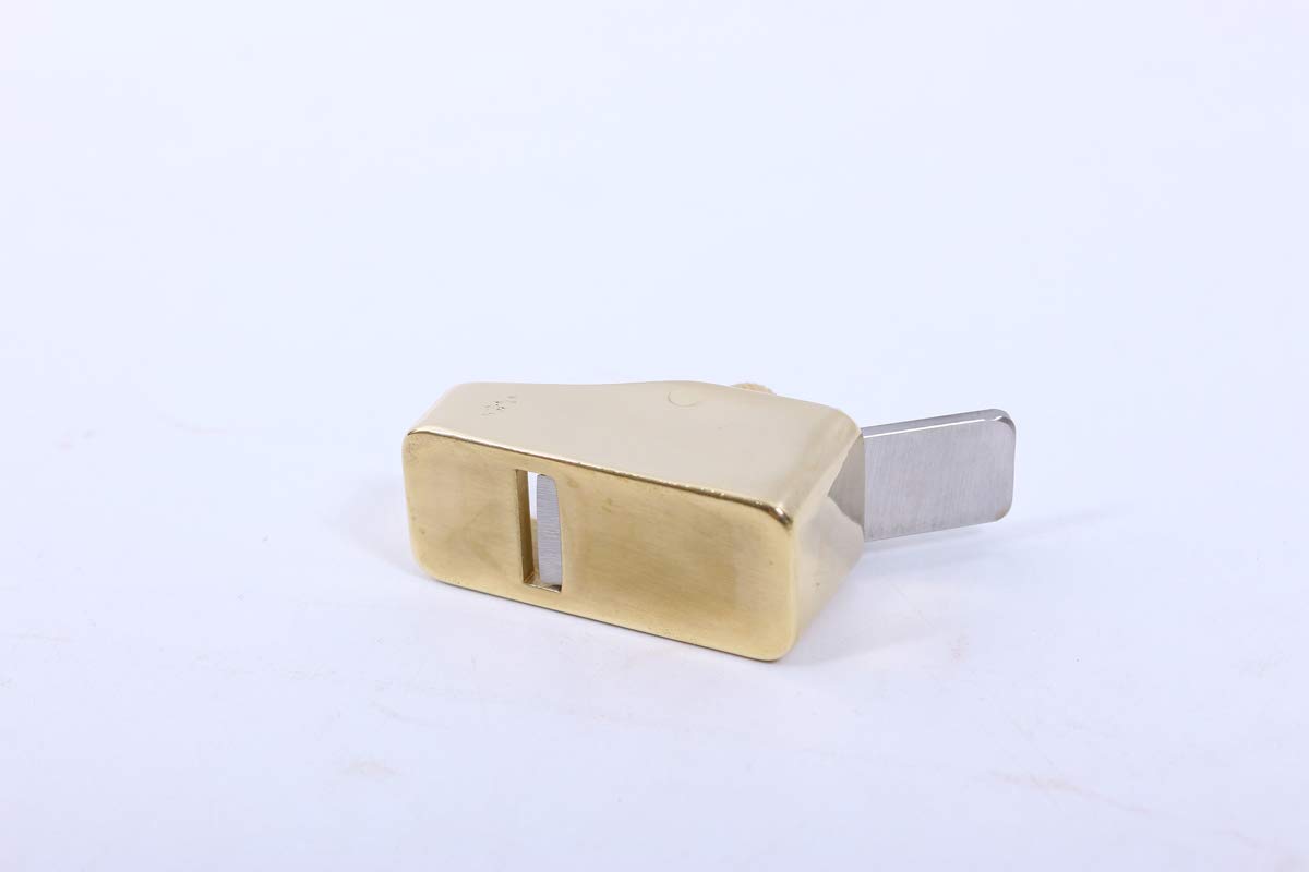 Premium Brass Mini Plane for Guitar & Violin Making - High-Quality Steel Blade Flat Bottom Luthier Tool | Perfect for Woodworking, Instrument Repair & Craft Projects