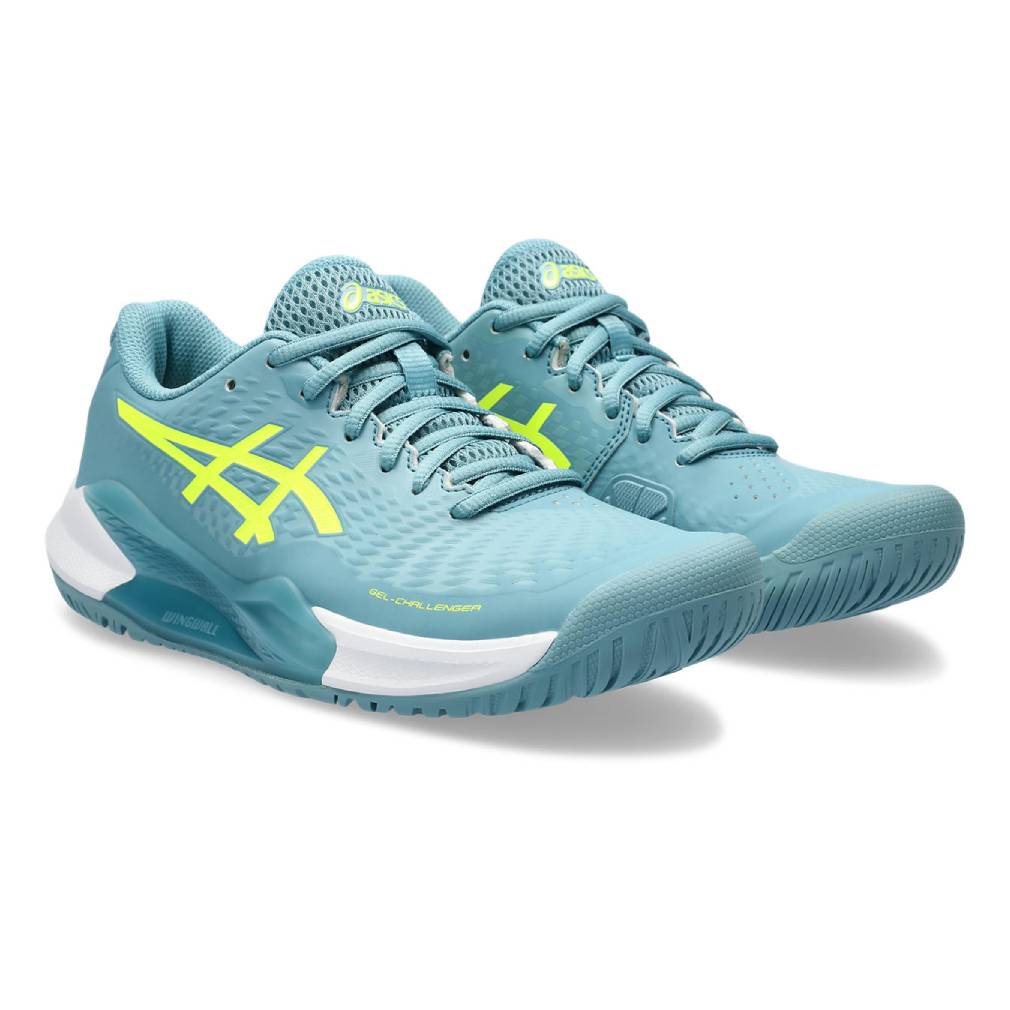 ASICS Gel Challenger 14 Women's Tennis Shoes - Lightweight & Supportive Court Sneakers for Women (Blue/Yellow) | Perfect for Competitive Matches & Daily Training
