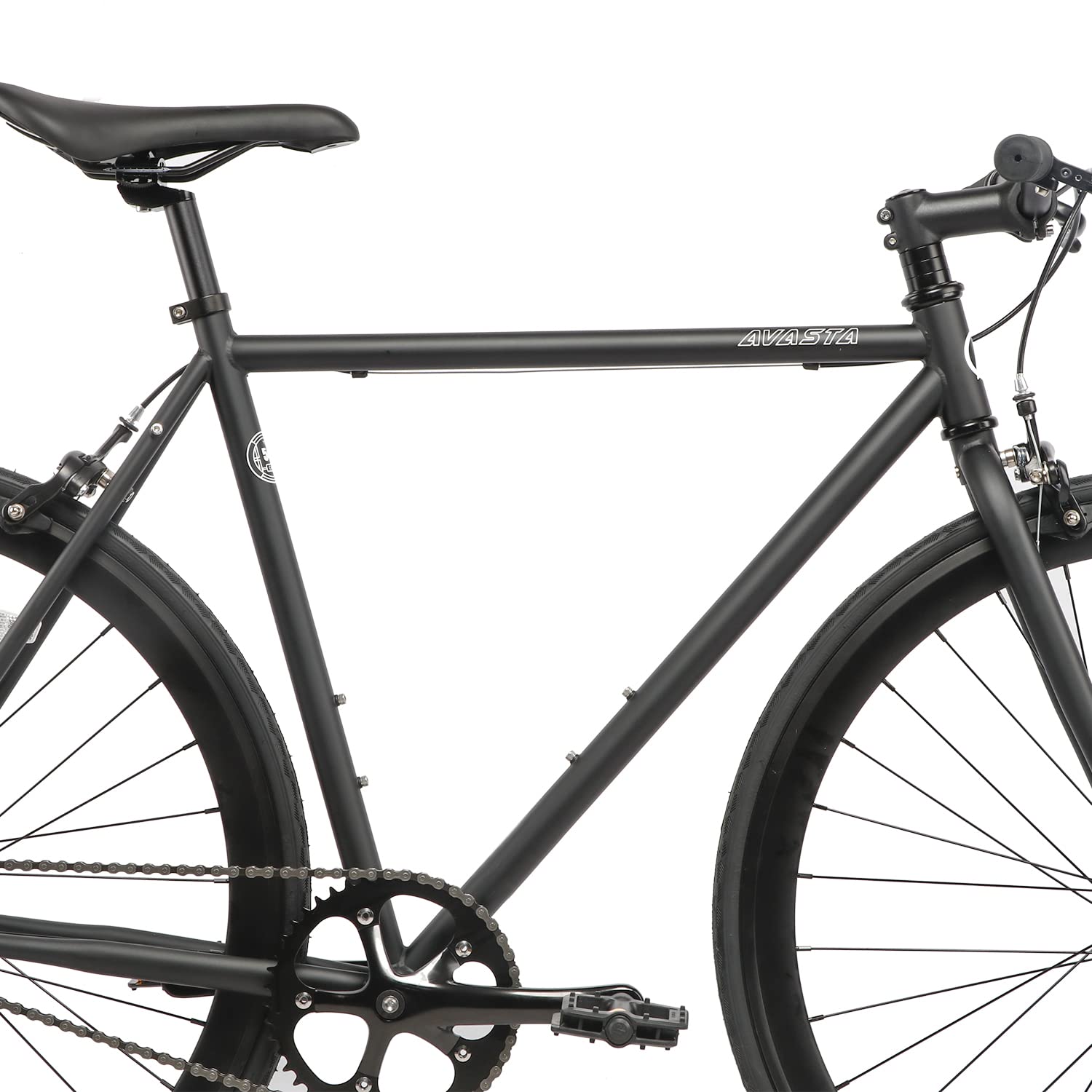 AVASTA Single-Speed Fixie Bike - Urban Commuter Fixed Gear Bicycle with Flip Flop Hub | Multiple Color Options | Perfect for City Riding, Campus Commuting & Fitness Cycling