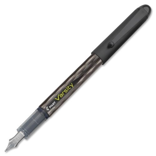 Wholesale Case of 25 Pilot Varsity Disposable Fountain Pens - Fine & Medium Nib (1.0mm), Liquid Ink, Black - Ideal for Office, School & Calligraphy Writing