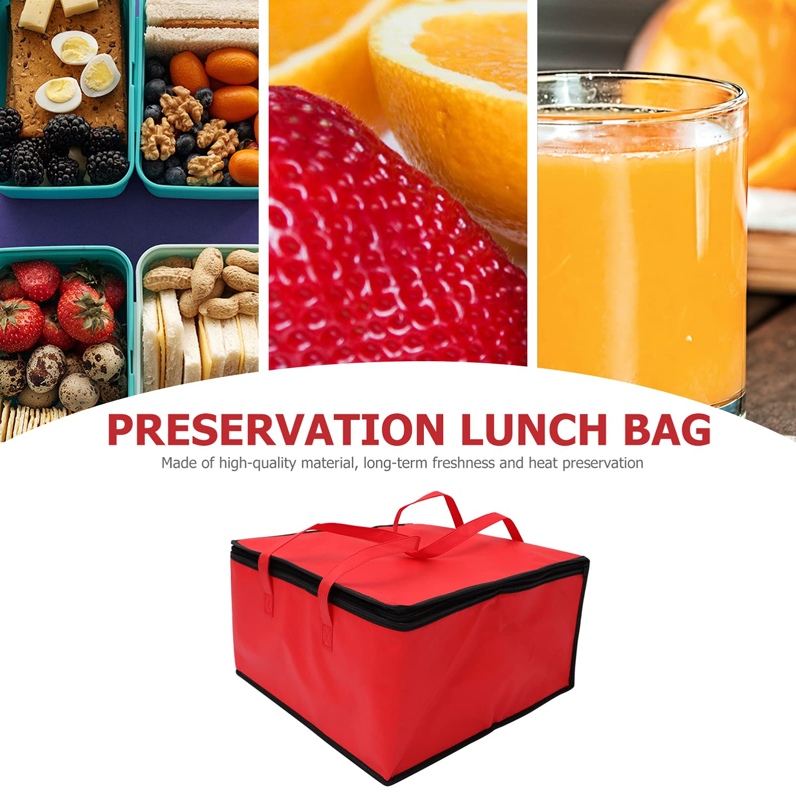 DOITOOL Insulated Pizza Delivery Bag - Thermal Food Carrier for Hot & Cold Meals - Perfect for Delivery Drivers, Picnics, and Outdoor Events