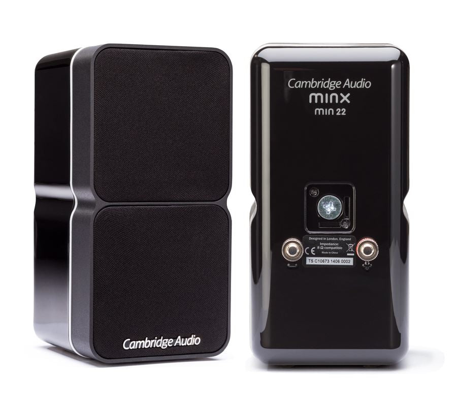 Cambridge Audio MINX MIN22 Compact Bookshelf Speaker - High-Quality Sound for Home Theater, Gaming & Music Listening