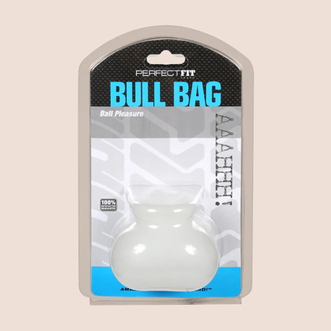 Perfect Fit Bull Bag® Ball Stretcher - Soft Stretchy Silicone/TPR Blend for Comfort & Support - Ideal for Strength Training, BDSM, and Sensual Play