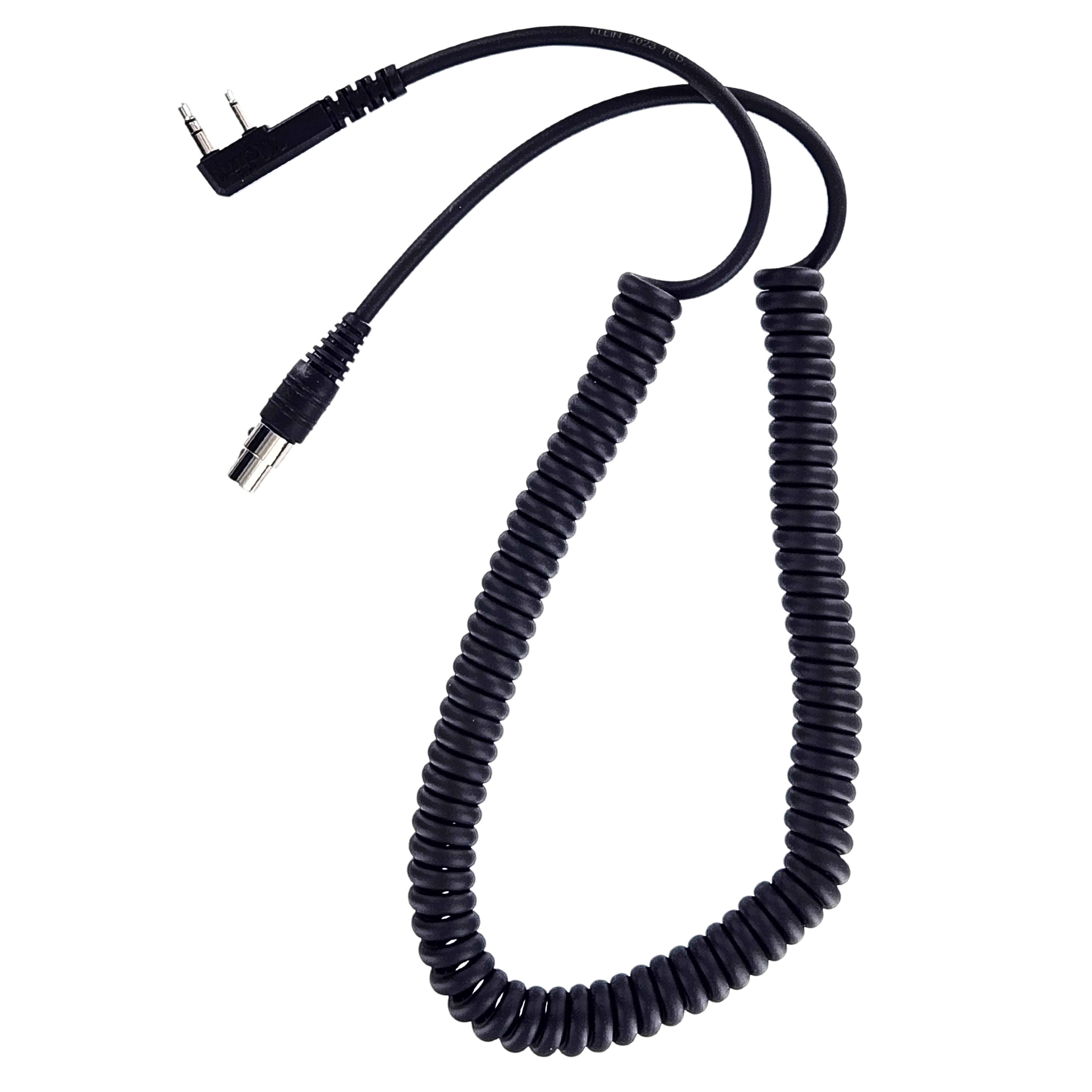 2 Pin Kenwood Headset Cable - Durable Replacement Audio Cord for Kenwood Radios & Walkie Talkies - Perfect for Communication, Security, and Outdoor Activities