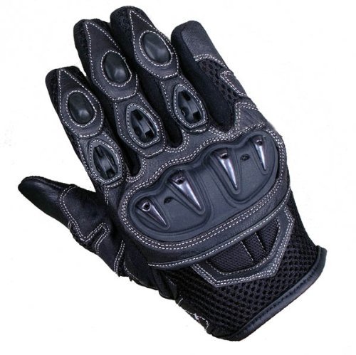 **Men's All-Weather Waterproof Motorcycle Gloves - Durable Leather Biker Gloves with Knuckle Protection for Riding, Commuting & Adventure**