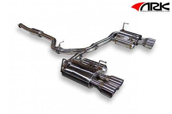 High-Performance 2011-2014 Subaru WRX STI Sedan DT-S Catback Exhaust System with Polished Tips - Boost Power & Aggressive Sound for Street Racing & Daily Driving