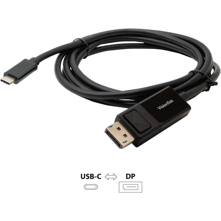 2M USB-C to DisplayPort Bidirectional Cable - 4K@60Hz, High-Speed 8K Video & Audio Sync - Compatible with MacBook, Dell, HP, Lenovo Laptops & Monitors - Perfect for Gaming, Home Office & Multimedia Setup