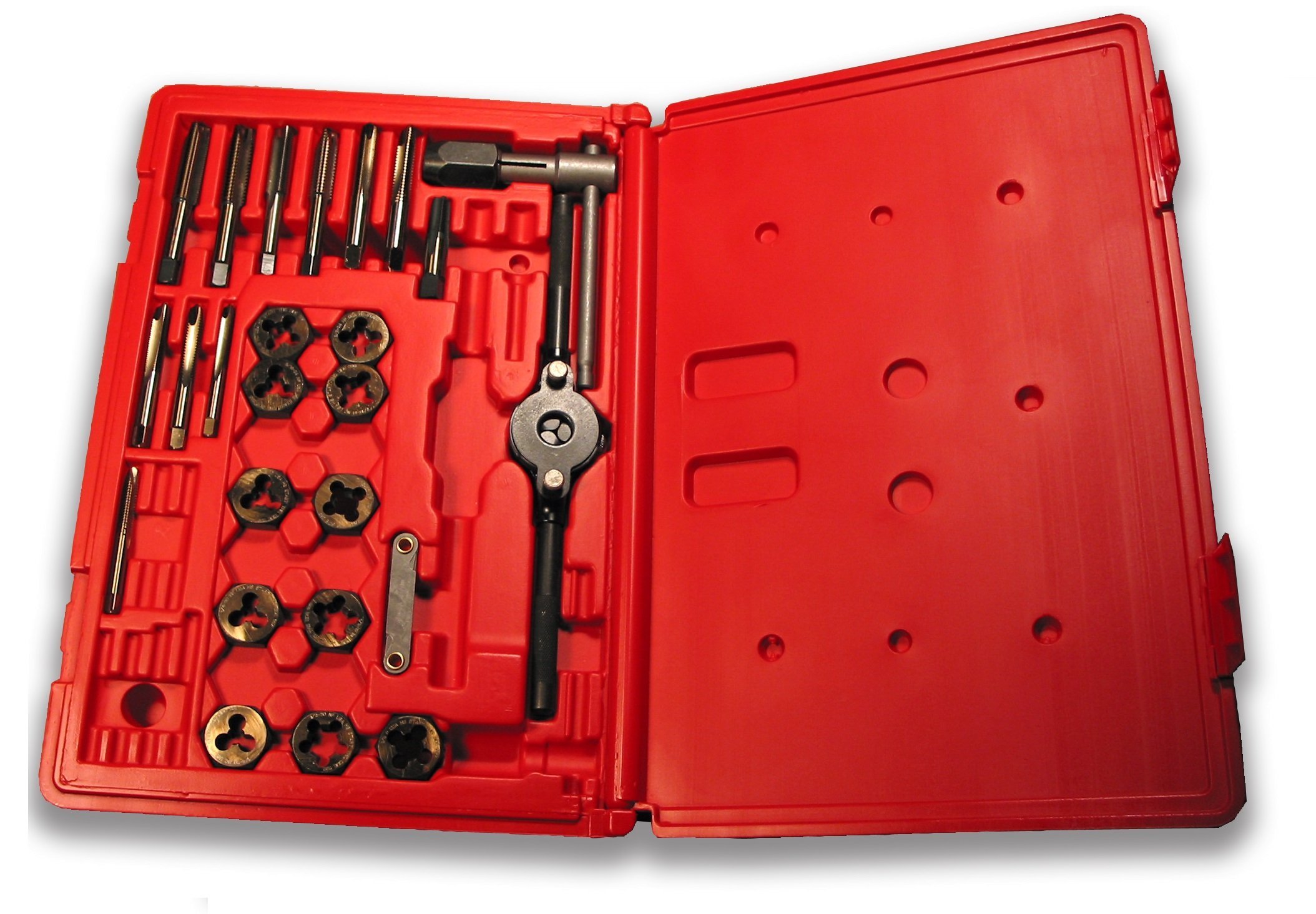 Viking Drill and Tool 35173 SP25TDI Type 20-UB Spiral Point Plug Style Magnum Super Premium Tap and Hex Die Set - High Performance Metalworking Tools for DIY, Automotive, and Industrial Applications