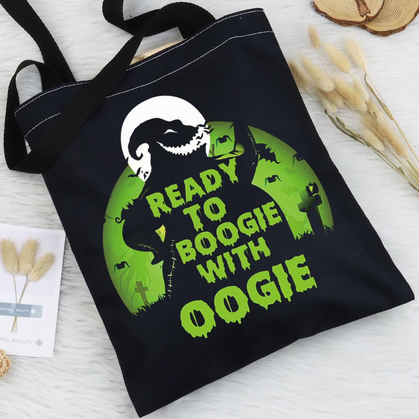 BWWKTOP Funny Oogie Boogie Cosmetic Makeup Bag - Inspired by The Nightmare Before Christmas - Perfect for Disney Fans, Halloween Gifts & Travel Toiletry Organizer - Great for Cosmetics Storage & Disney Themed Parties