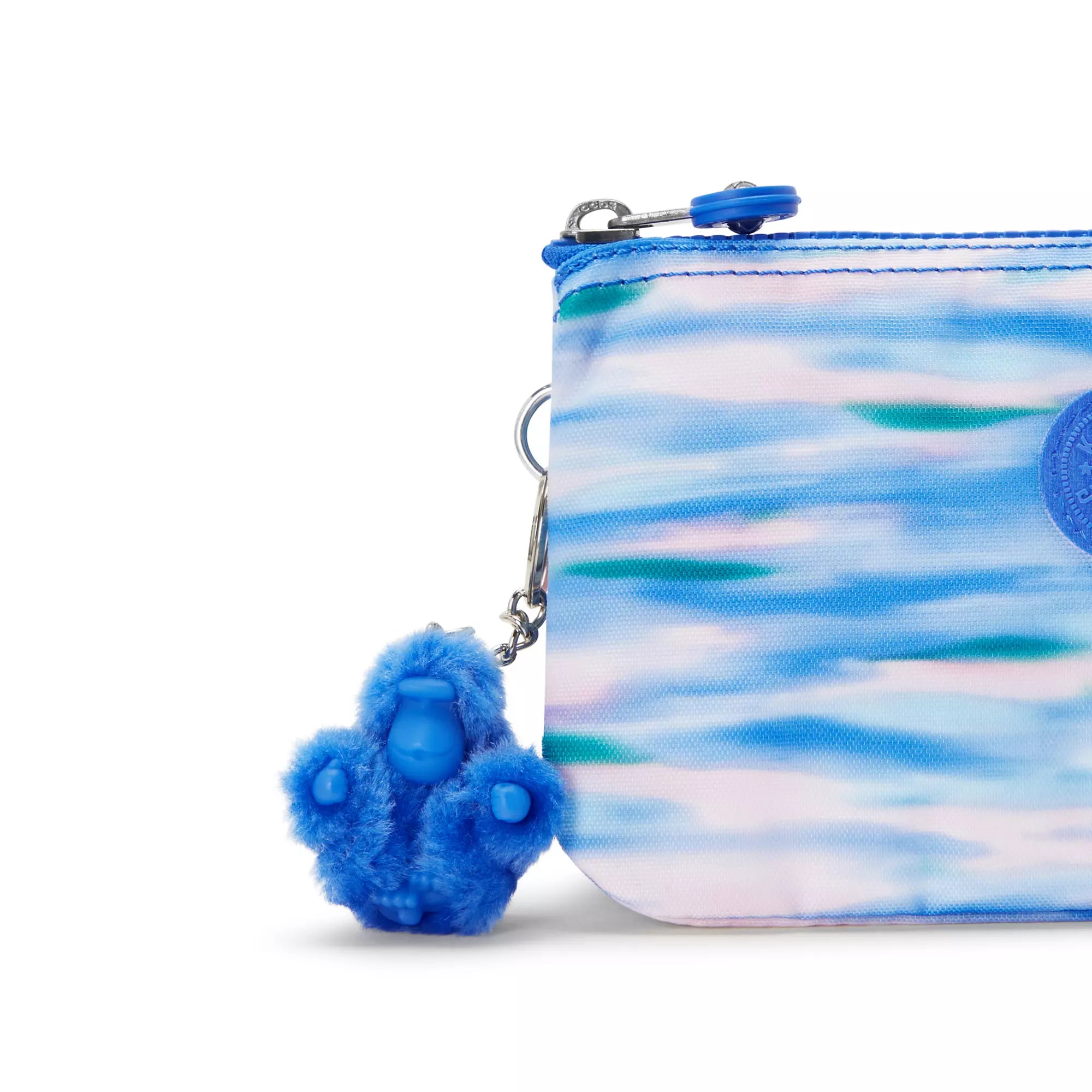 Kipling Creativity Large Printed Pouch - Stylish Cosmetic & Travel Organizer Bag (Diluted Blue) - Perfect for Makeup, Toiletries & Travel Accessories Storage