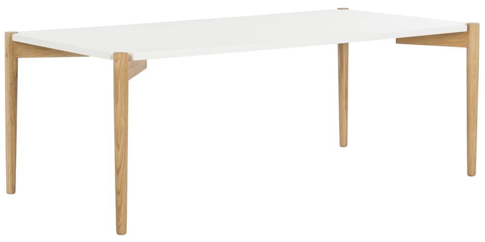 SAFAVIEH Modern Coffee Table - White & Natural Wood Finish, Round Living Room Table for Small Spaces, Perfect for Apartments, Condos & Home Decor