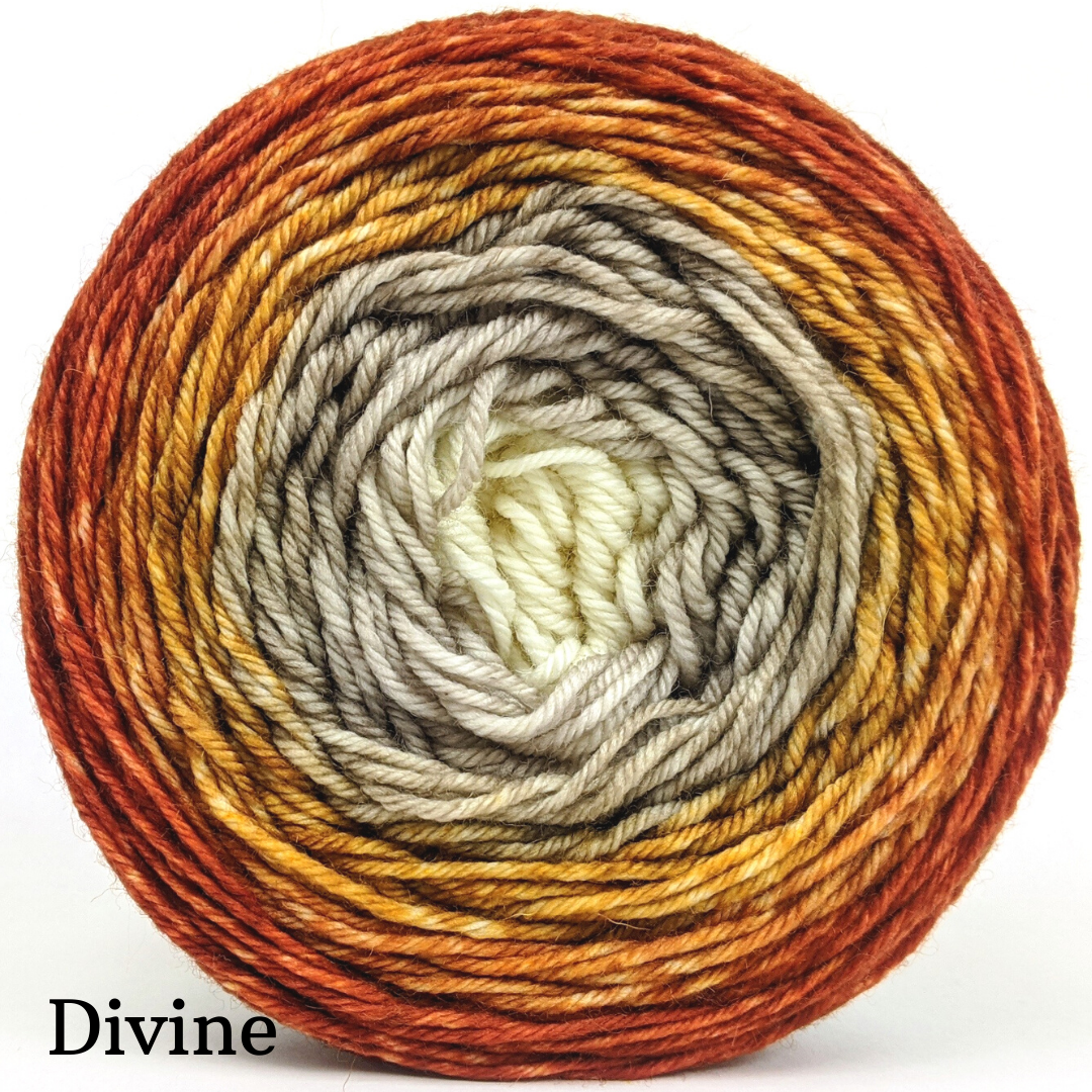 Knitcircus Yarns Fowl Play Panoramic Gradient Yarn - Hand Dyed Premium Knitting & Crochet Yarn for Scarves, Shawls & Sweaters - Ready to Ship