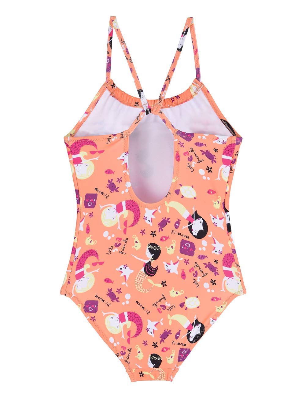 Cadocado Girls' One Piece Swimsuit 3-10 Years - Quick Dry Bathing Suit for Kids - Perfect for Swimming Lessons, Beach Vacations & Pool Parties