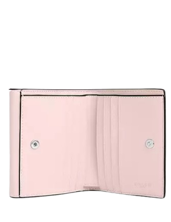 Coach Eliza Small Leather Wallet with Covered Closure - Perfect for Everyday Use, Travel & Gifting