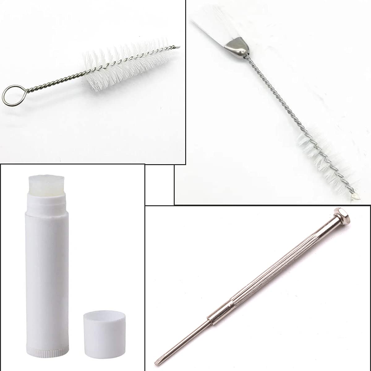 10-Piece Flute Cleaning Brush Kit with Cotton Swabs - Gentle & Effective Instrument Care for Woodwind & Brass Maintenance