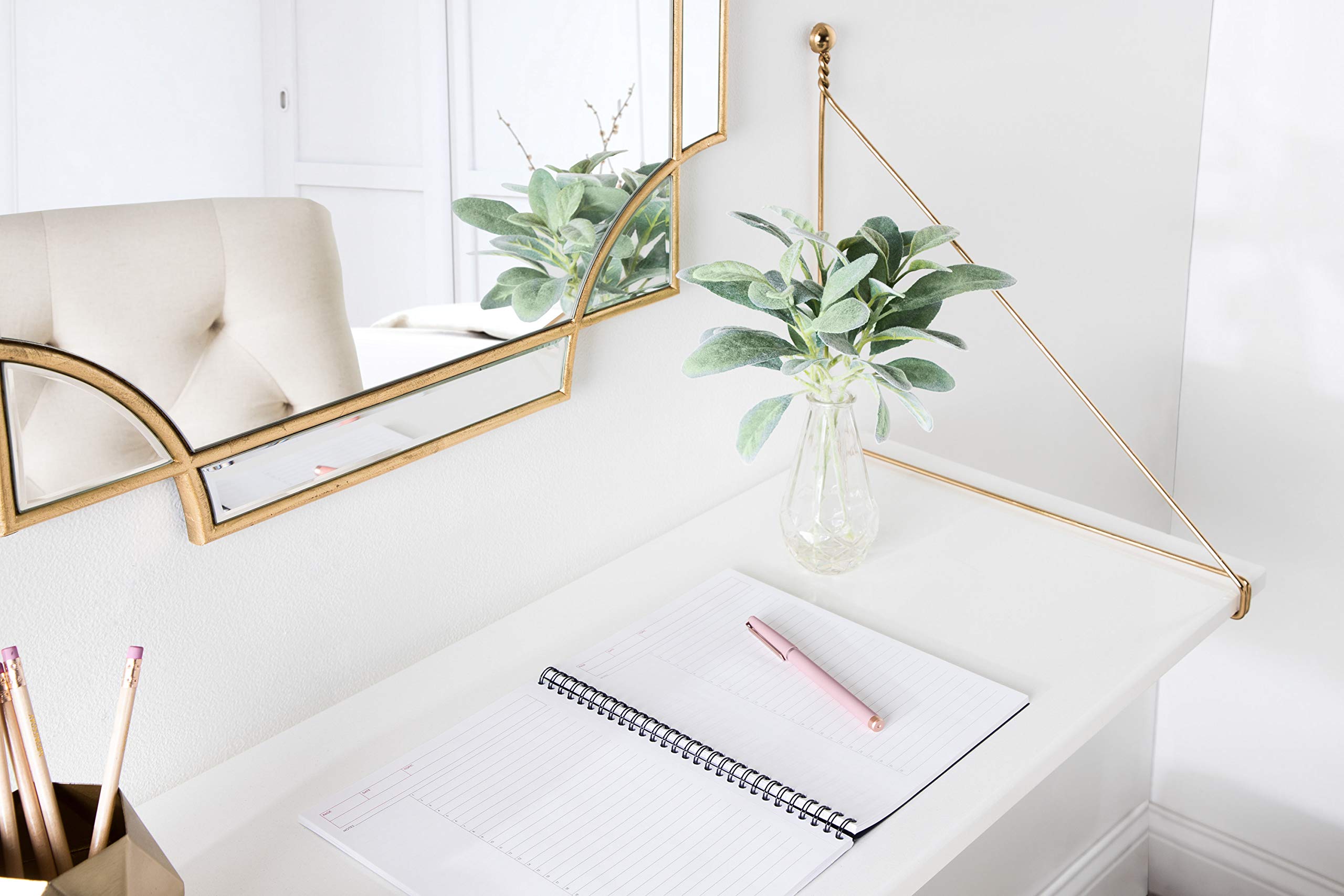 Kate & Laurel Vista Modern Floating Desk - 38