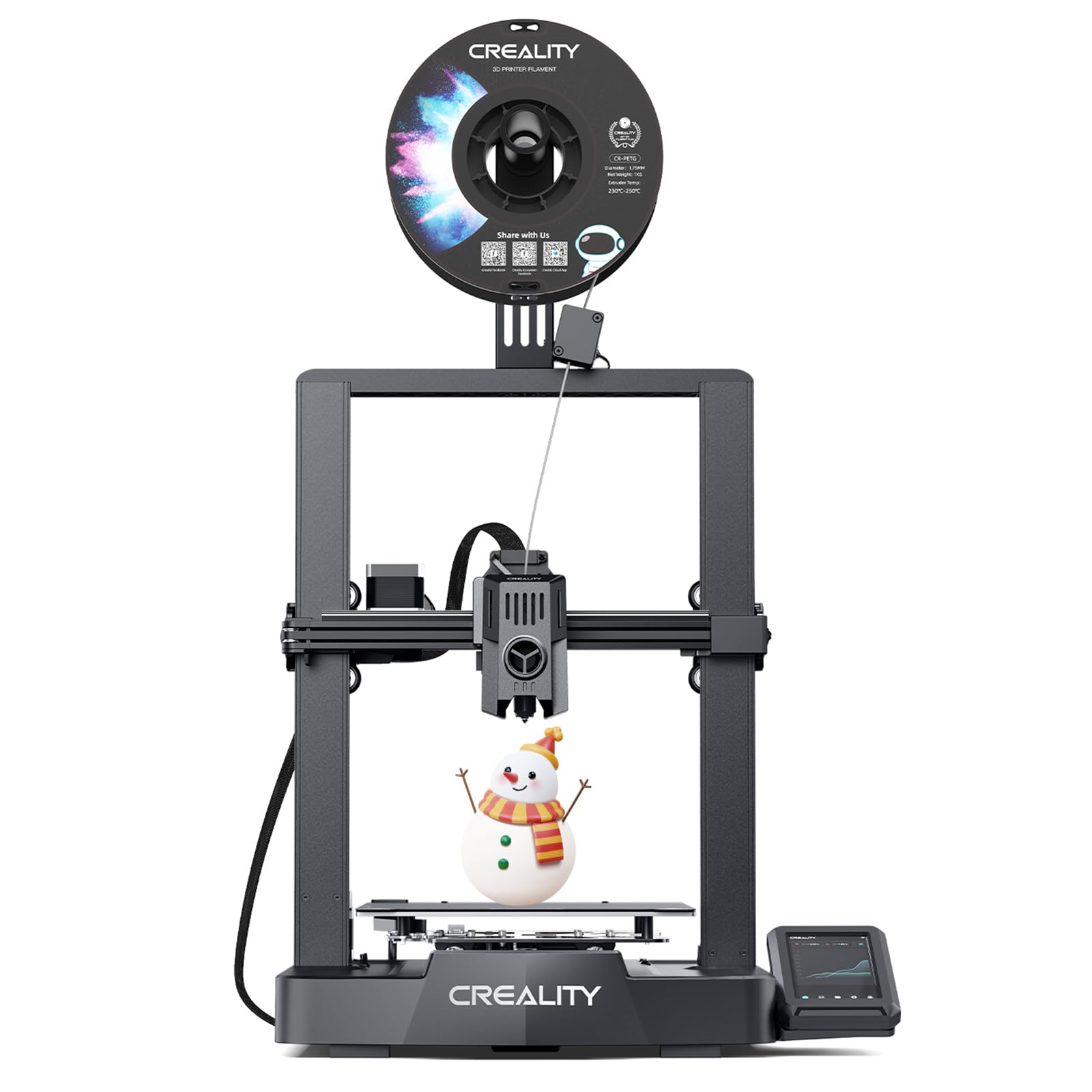 Creality Ender 3 V3 KE 3D Printer - 500mm/s High Speed, Sprite Direct Extruder, 300℃ Printing, Auto Leveling - 250x220x220mm Build Volume - Perfect for Kids, Beginners & Home DIY Projects
