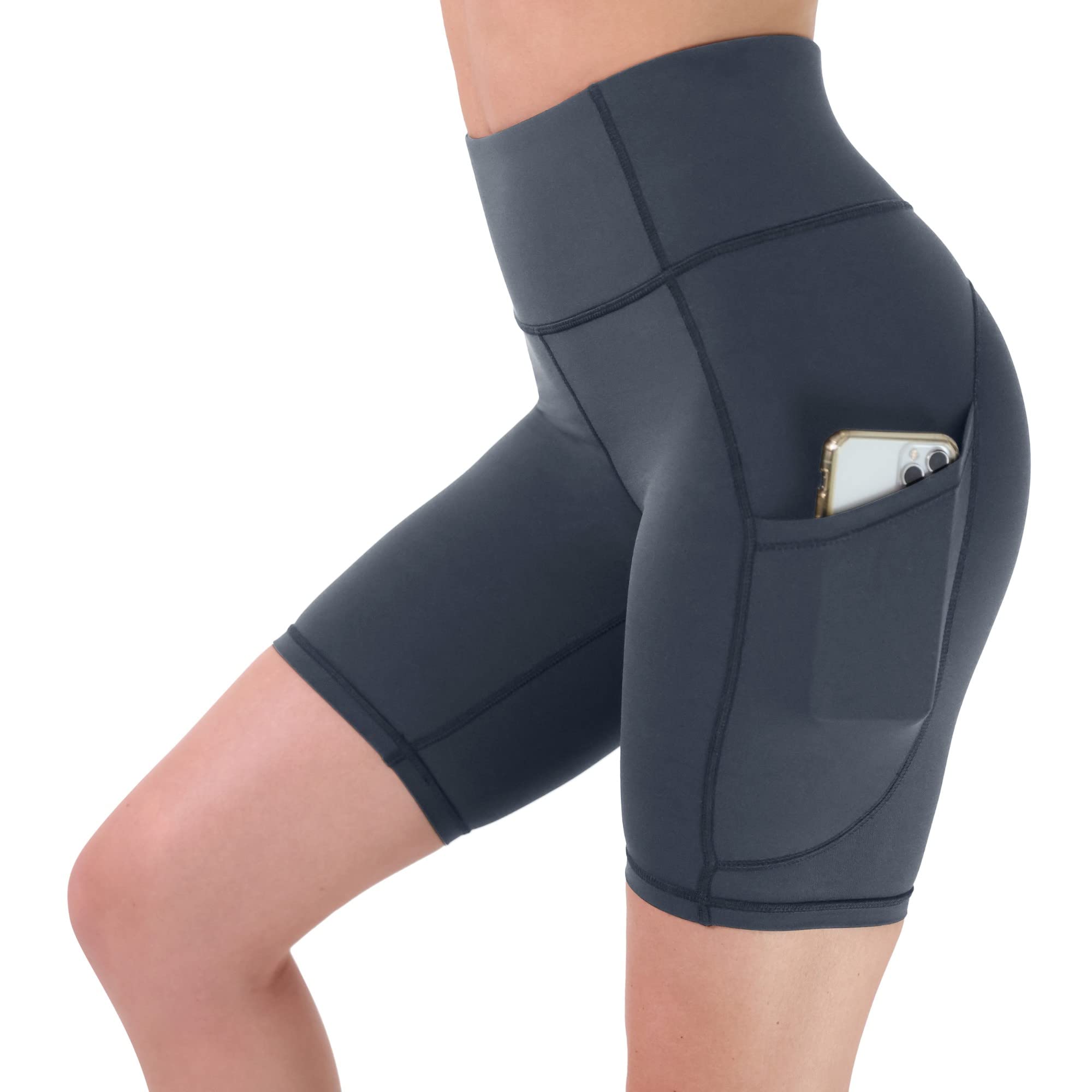 CompressionZ Women's High Waist Compression Biker Shorts - 7