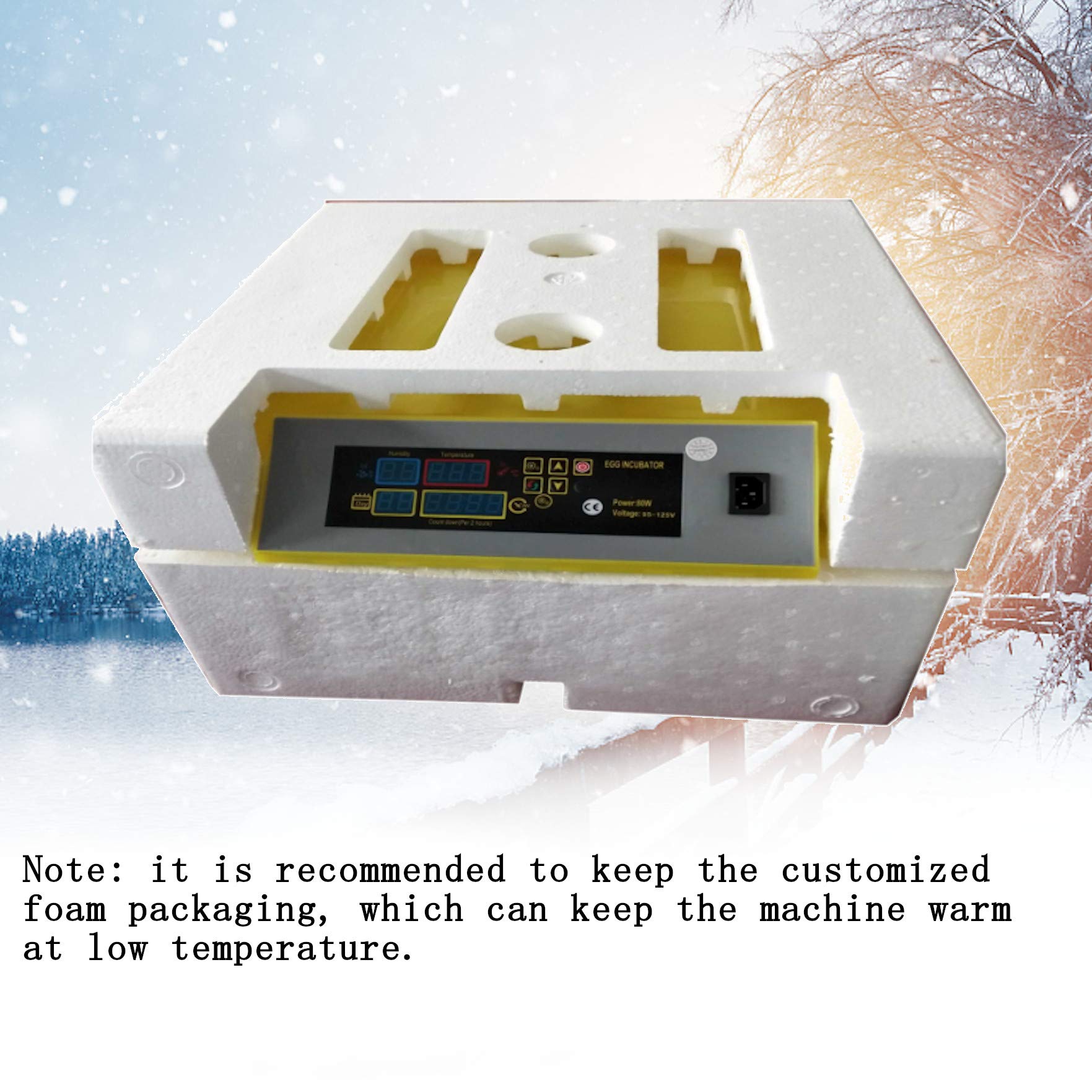 Automatic Egg Incubator for Chicken, Duck & Poultry - Digital Temperature Control with LED Candler & Auto Turner - Perfect for Home Farming, Classroom Projects & Backyard Hatching (12 Eggs Capacity)