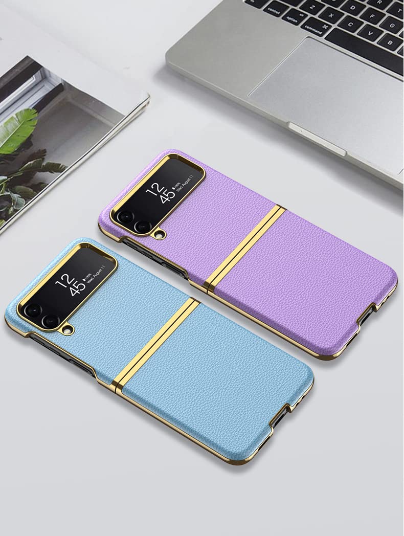 Premium SHIEID Leather Galaxy Z Flip 4 Case - Electroplate Protective Cover for Samsung Galaxy Z Flip 4 5G (Dark Green) | Slim Fit, Shockproof Design for Everyday Use & Travel Protection
