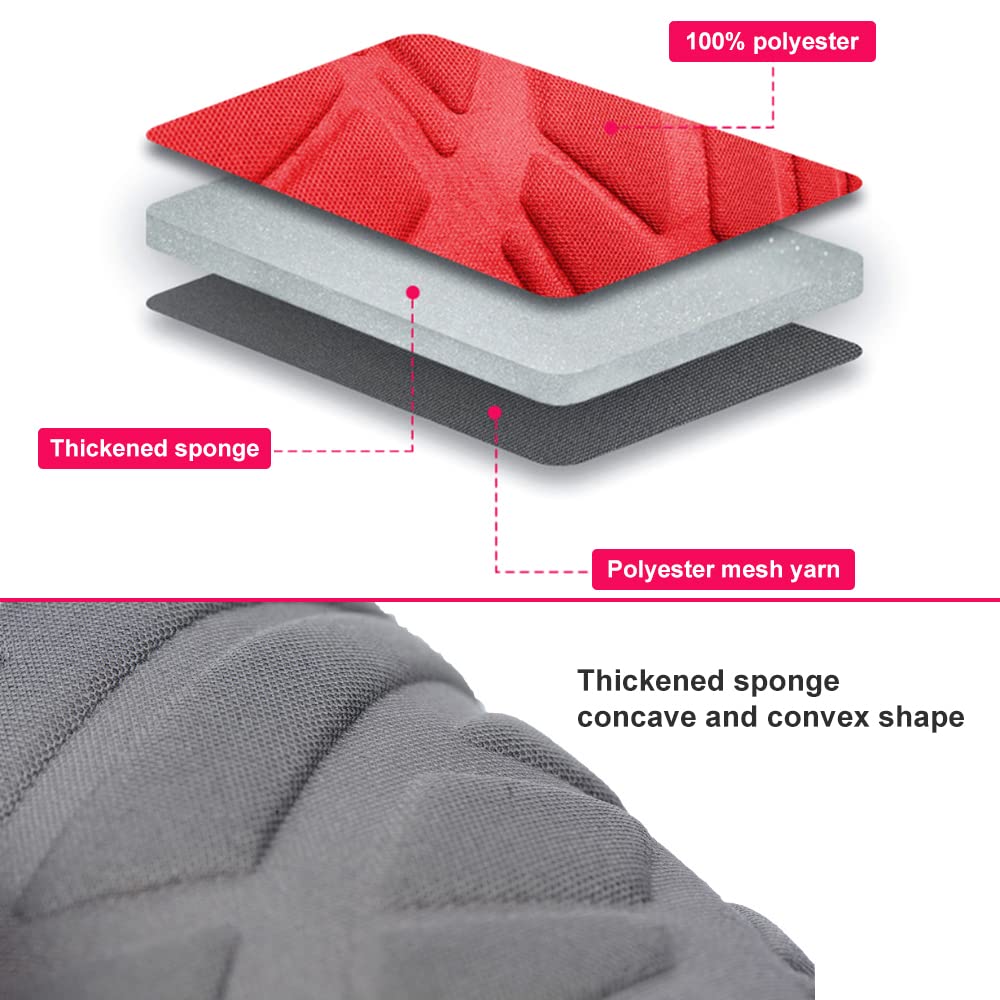 **2017-2020 Seat Arona Custom Fit Car Floor Mats & Red Polyester Cloth Bucket Seat Covers (5-Seat Full Set) – Durable, Non-Slip for Sedan, Truck, SUV – Perfect for Road Trips & Daily Commute**