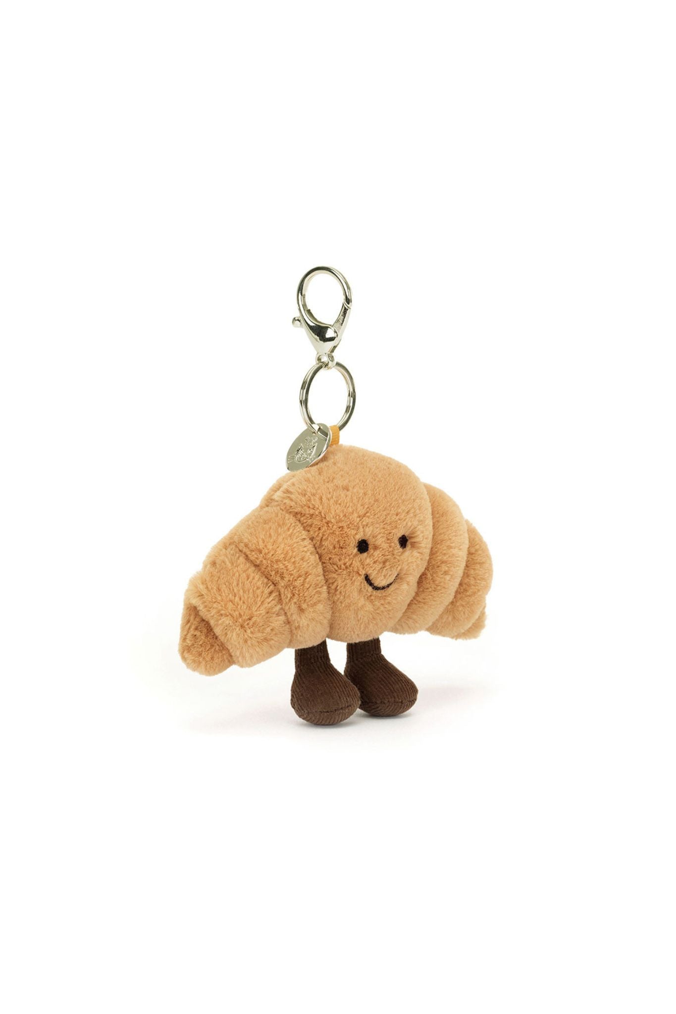 Jellycat Amuseables Croissant Bag Charm - Adorable Soft Plush Keychain for Bags & Backpacks - Perfect Gift for Kids & Adults