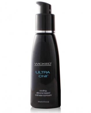 Wicked Sensual Care Wicked Ultra Chill Silicone Lubricant 2 oz - Long-Lasting Personal Lubricant for Enhanced Intimacy & Sensual Massage