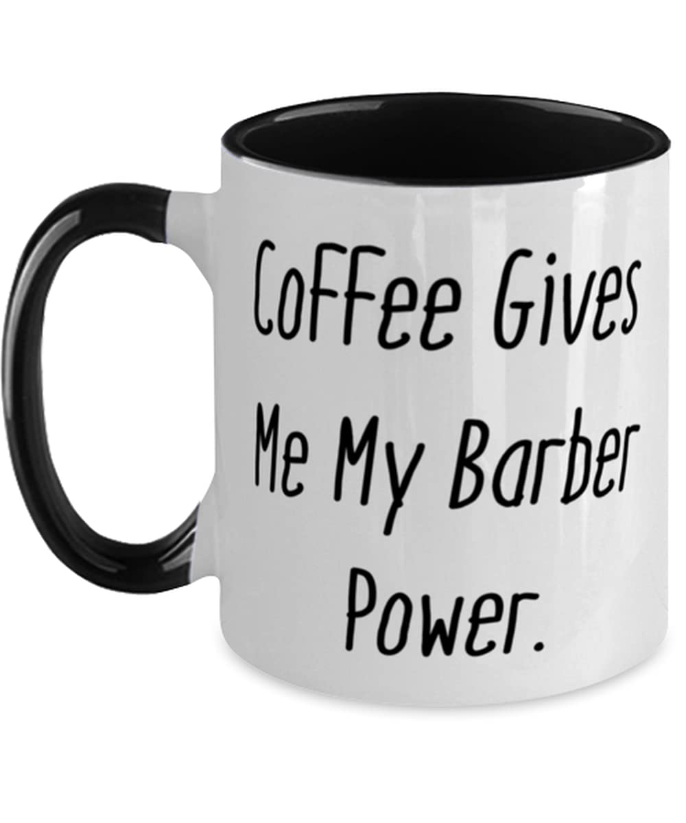 Epic Barber Coffee Mug - 11oz Two Tone Ceramic Cup for Barbers, Coworkers & Colleagues - Perfect Gift for Coffee Lovers & Salon Professionals