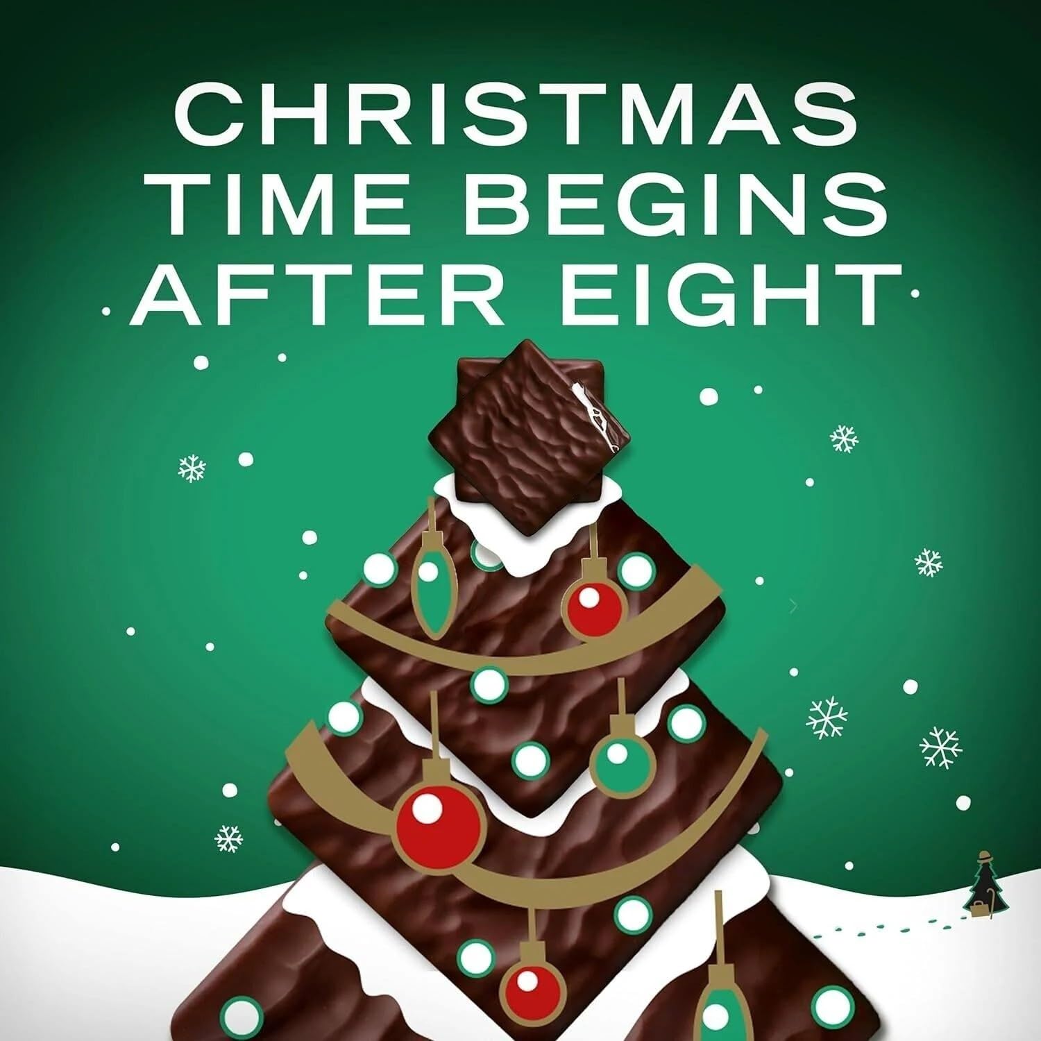 After Eight Mint Chocolate Thins - 24 Count Dark Chocolate with Refreshing Mint Flavor | Perfect for Parties, Desserts, After Dinner Treats, Snacks & Gifts | Indulgent Chocolate Mints for Holidays, Office Events & Sweet Cravings