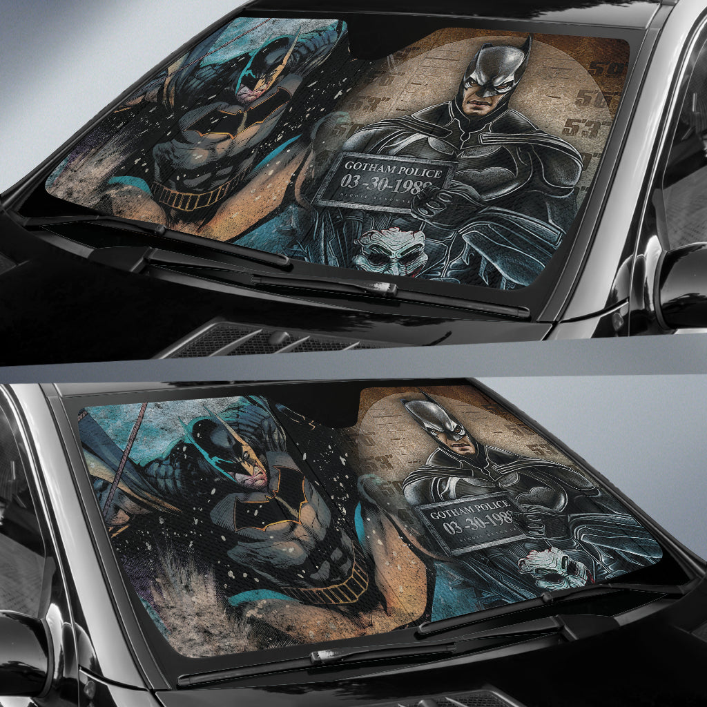 Batman Gotham Police DC Comics Car Sun Shade for Windshield - UV Protection & Heat Blocking - Perfect for Cars, Trucks, SUVs (Model 211801) | Superhero & Comic Fan Accessories