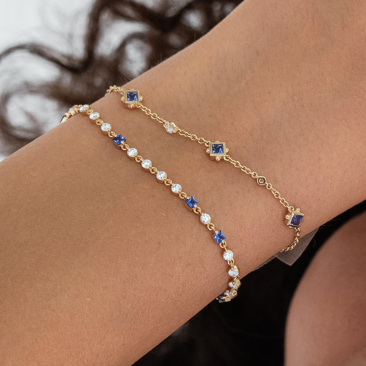 Elegant Wrapped in Sapphires and Diamonds Bracelet for Women - Perfect for Weddings, Anniversaries & Special Occasions