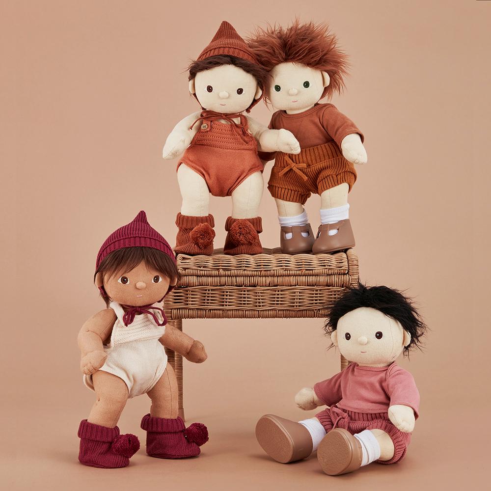 Dinkum Dolls Snuggly Set - Soft Plush Berry Stuffed Animal Toy for Kids | Perfect for Cuddling, Bedtime & Playtime