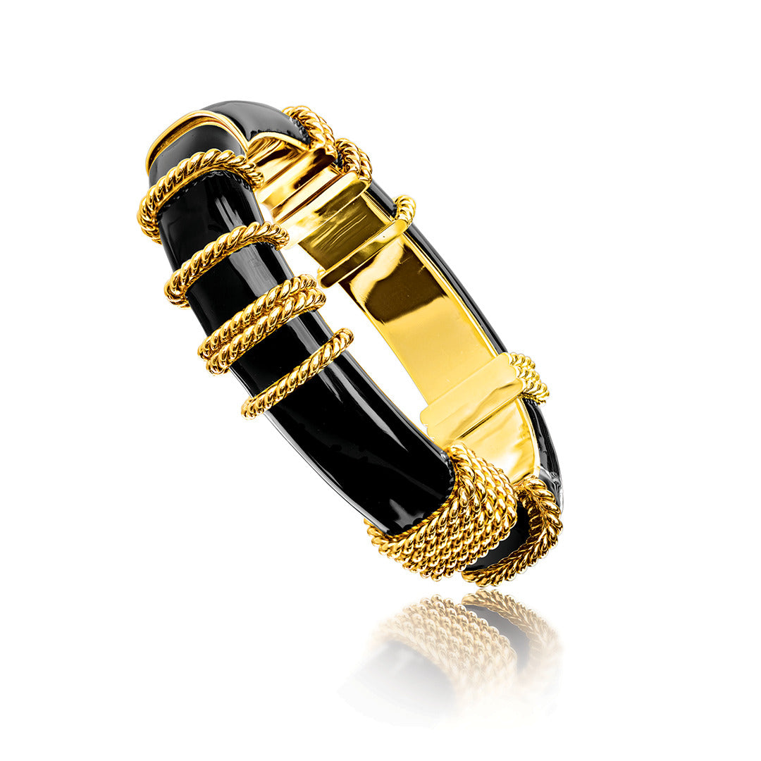 Mondello Elegant Gold Plated Bangle Bracelet for Women - Perfect for Weddings, Parties & Everyday Wear
