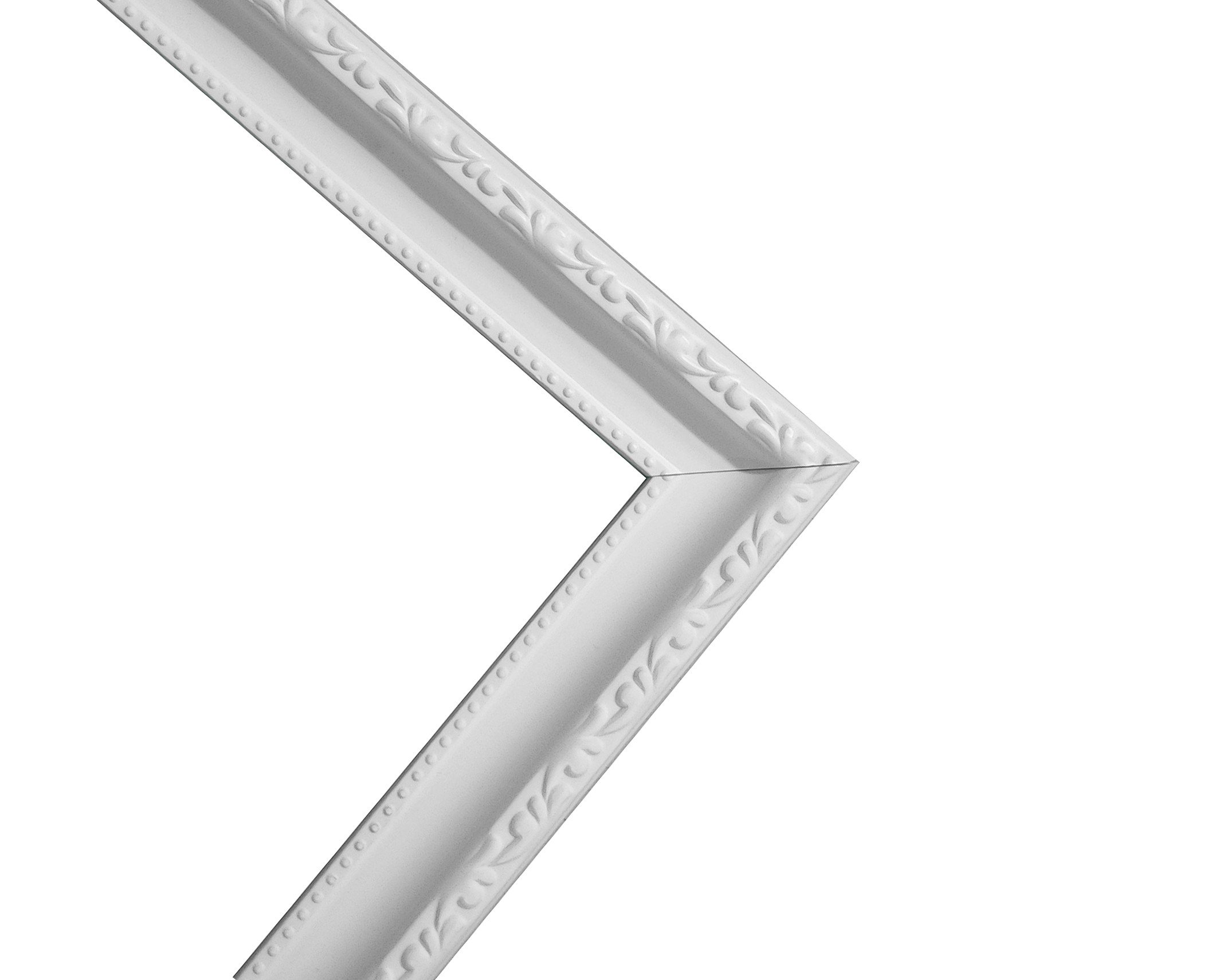 AP-3025 White Photo Frame with Ivory Backing Board 30