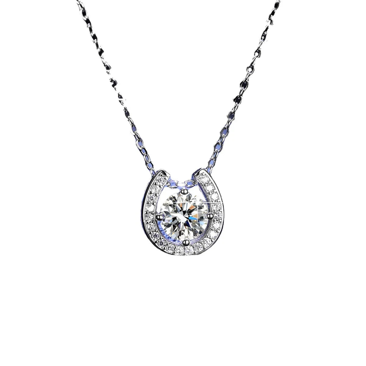 Elegant Diamond Fog Necklace for Women - 925 Sterling Silver Pendant with Sparkling CZ Stones - Perfect for Weddings, Anniversaries & Special Occasions