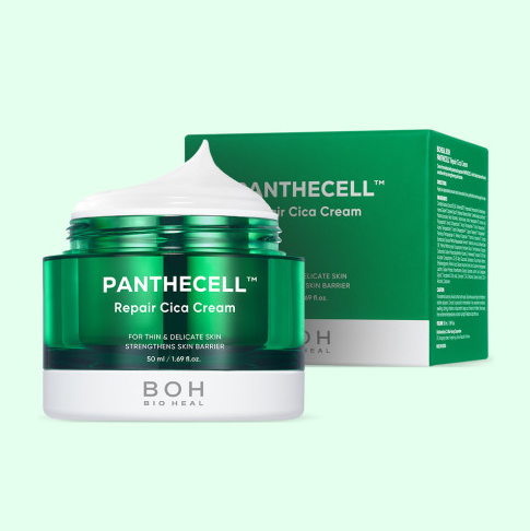 BIOHEAL BOH Panthecell Repair Cica Cream 50ml - Korean Skin Care for Face, Sensitive Skin & Acne Treatment - Perfect for Night Routine & Post-Procedure Recovery