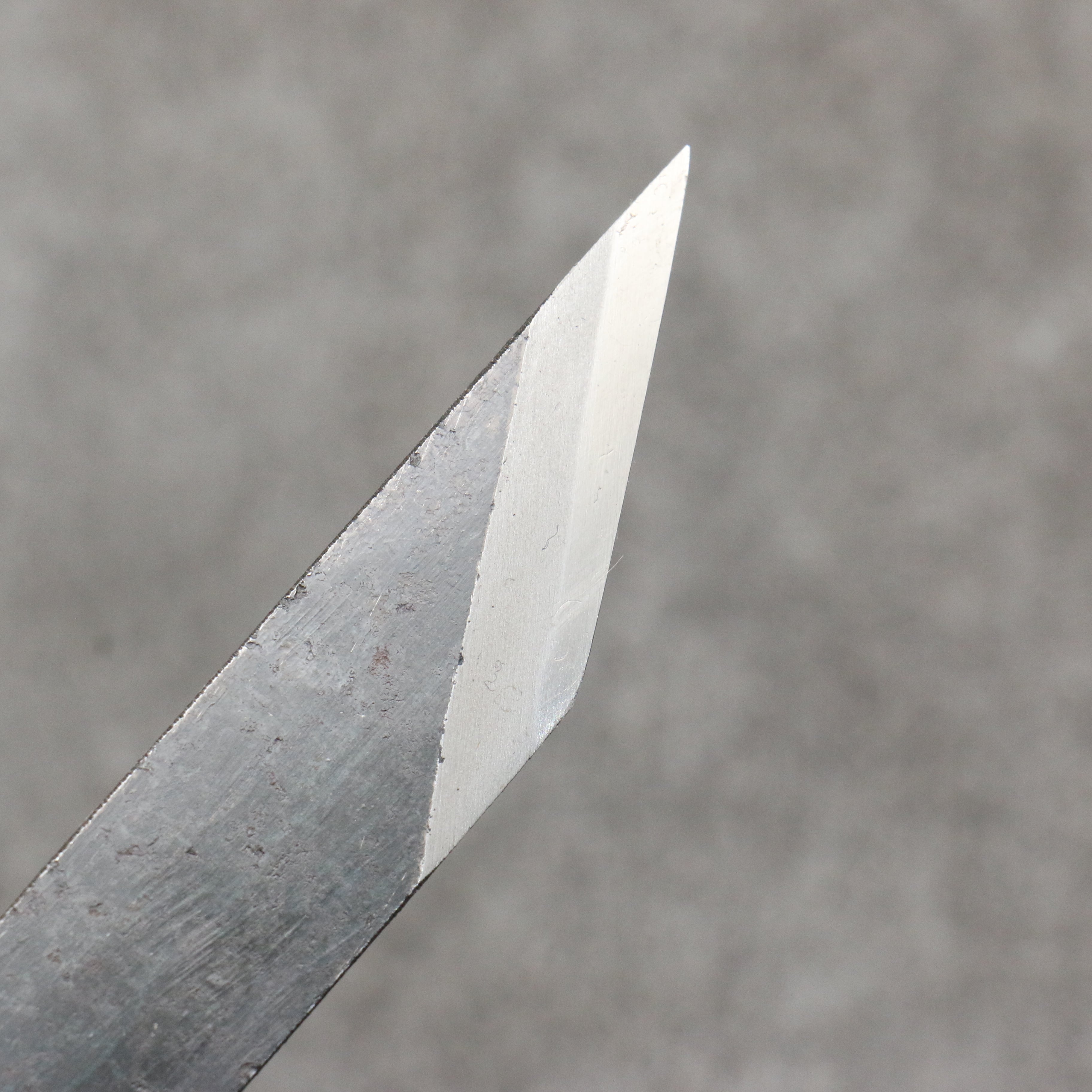Minamoto Akitada Blue Steel Kiridashi Knife - 21.6mm Black Finished Blade - Perfect for Woodworking, Crafting & DIY Projects