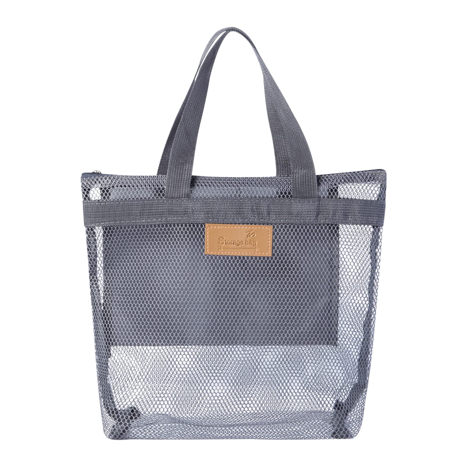 Homlpope 4#IK Portable Mesh Beach Bag for Swimming & Outdoor Travel
