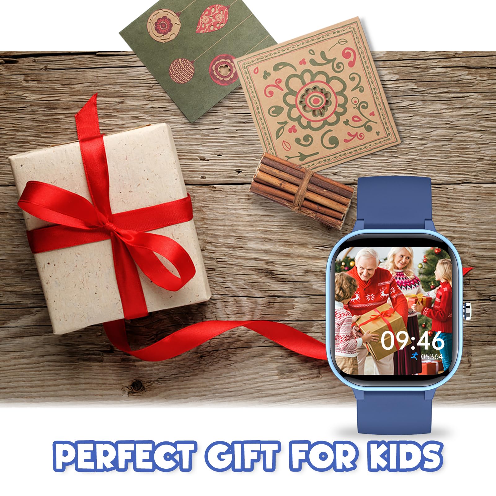 ZURURU Kids Smart Watch for Boys & Girls - Fitness Tracker with Sleep Monitor, Step Counter, Pedometer, Stopwatch & Alarm Clock | Touch Screen with Custom Watch Faces | Perfect for School, Sports & Outdoor Activities